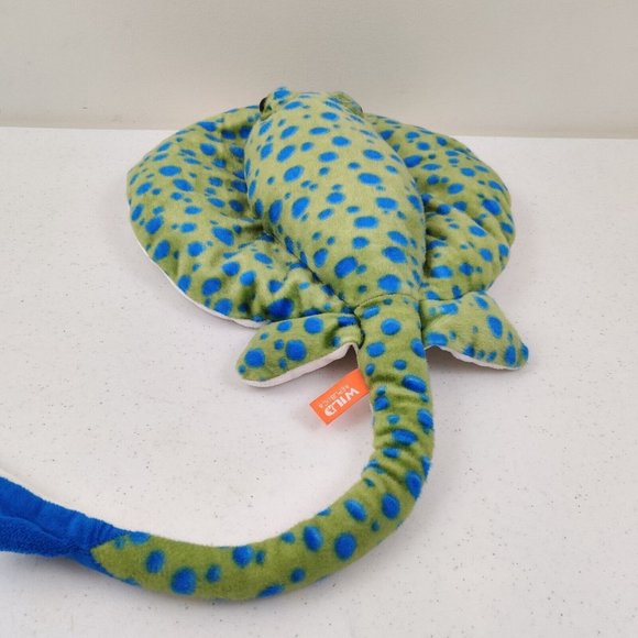 Wild Republic Plush Stuffed Adult Blue Spot Stingray Soft Ocean Fish Aquatic - Picture 4 of 10